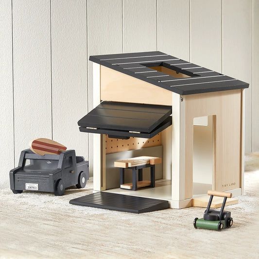 Tiny Land® Wooden Garage Set