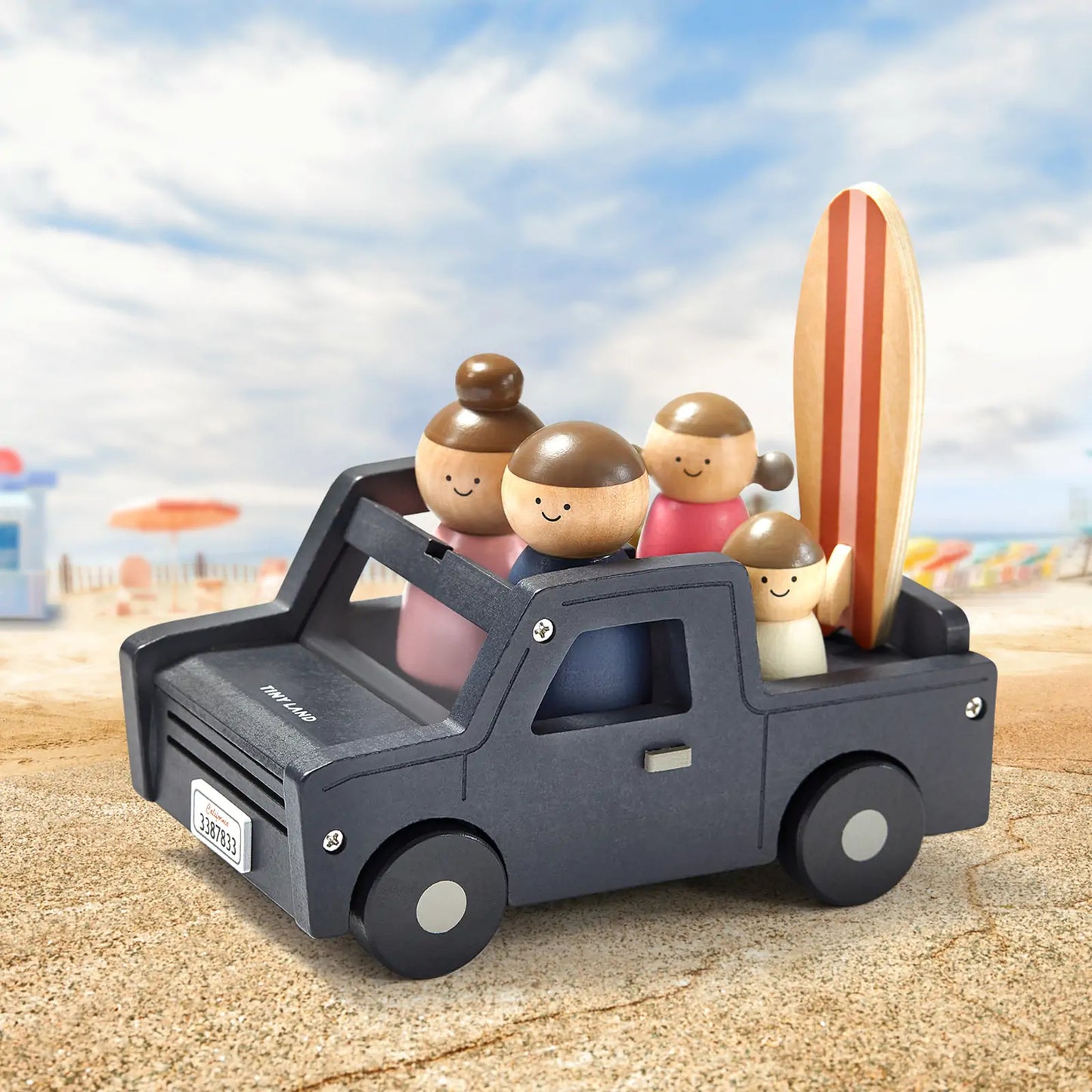 Tiny Land® Wooden Garage Set