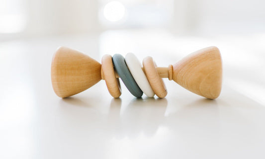 Color Block Classic Baby Rattle Bannor Toys