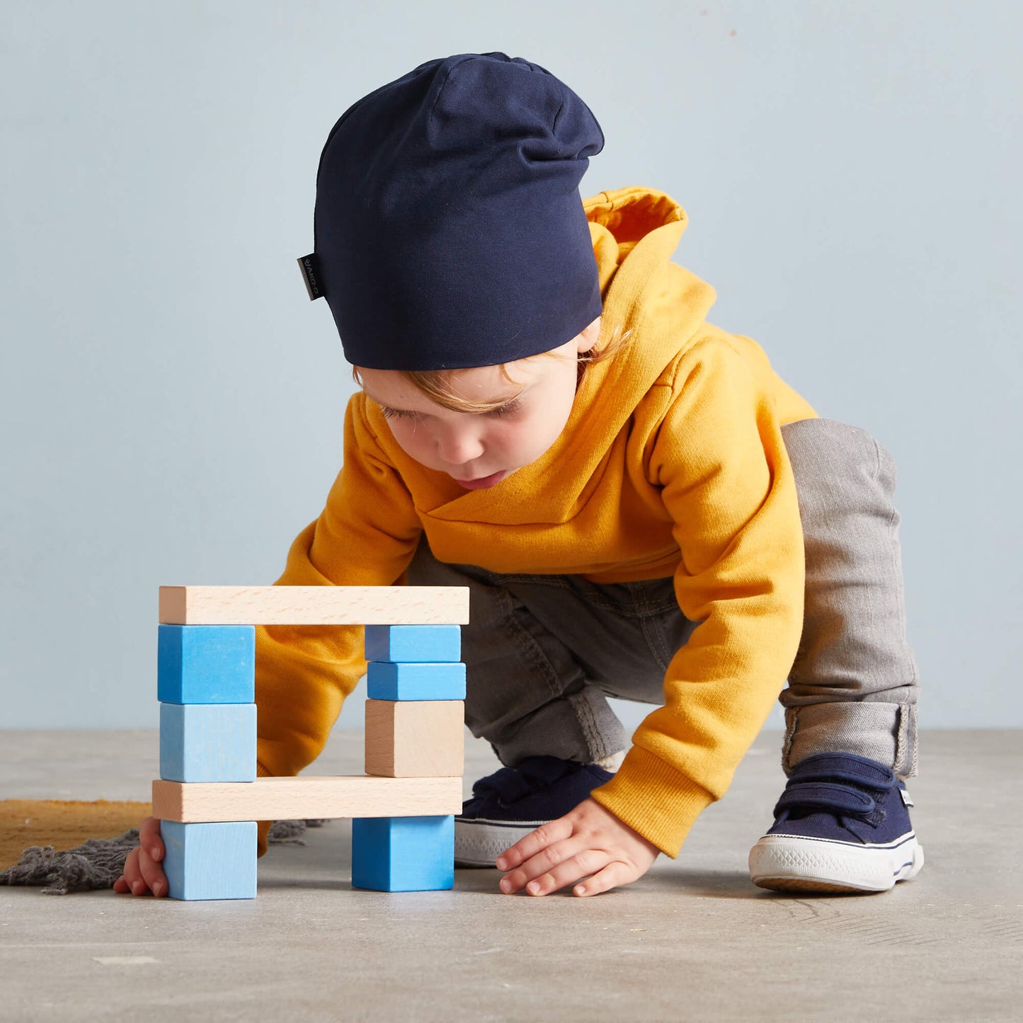 Colored Wooden Building Blocks - 46 Piece Set HABA USA