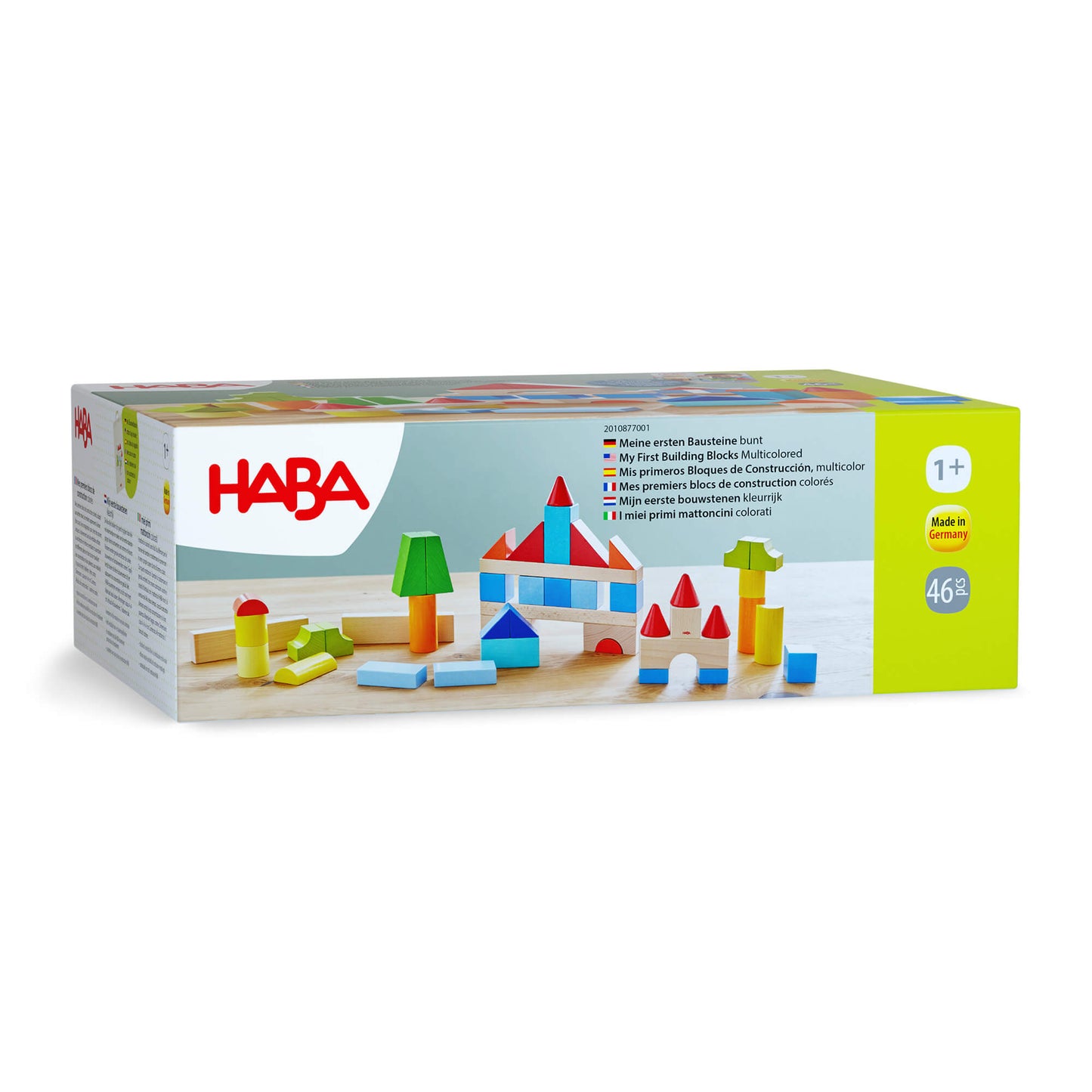 Colored Wooden Building Blocks - 46 Piece Set HABA USA