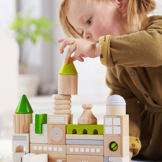 Coburg 28 Piece Wooden Building Blocks HABA USA