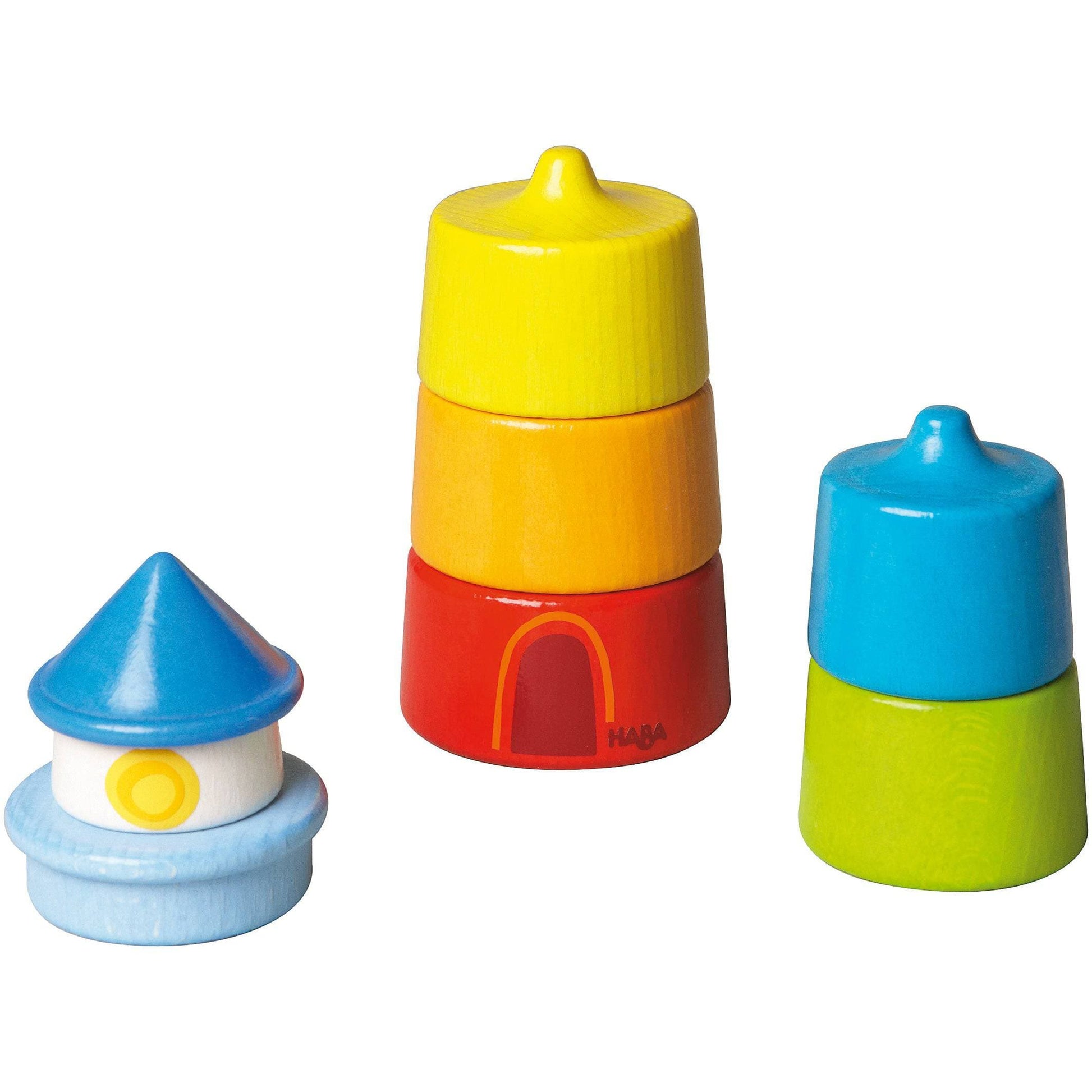 Lighthouse Wooden Rainbow Stacker HABA USA