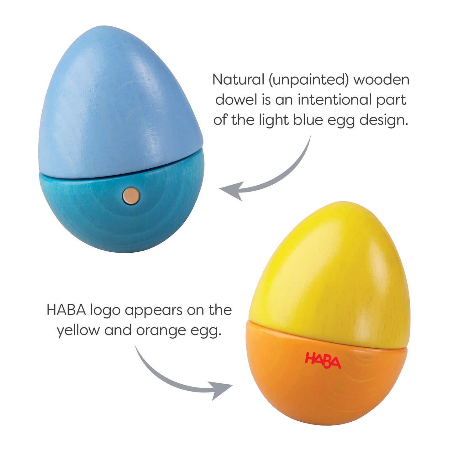 Fun with Sounds Wooden Eggs HABA USA