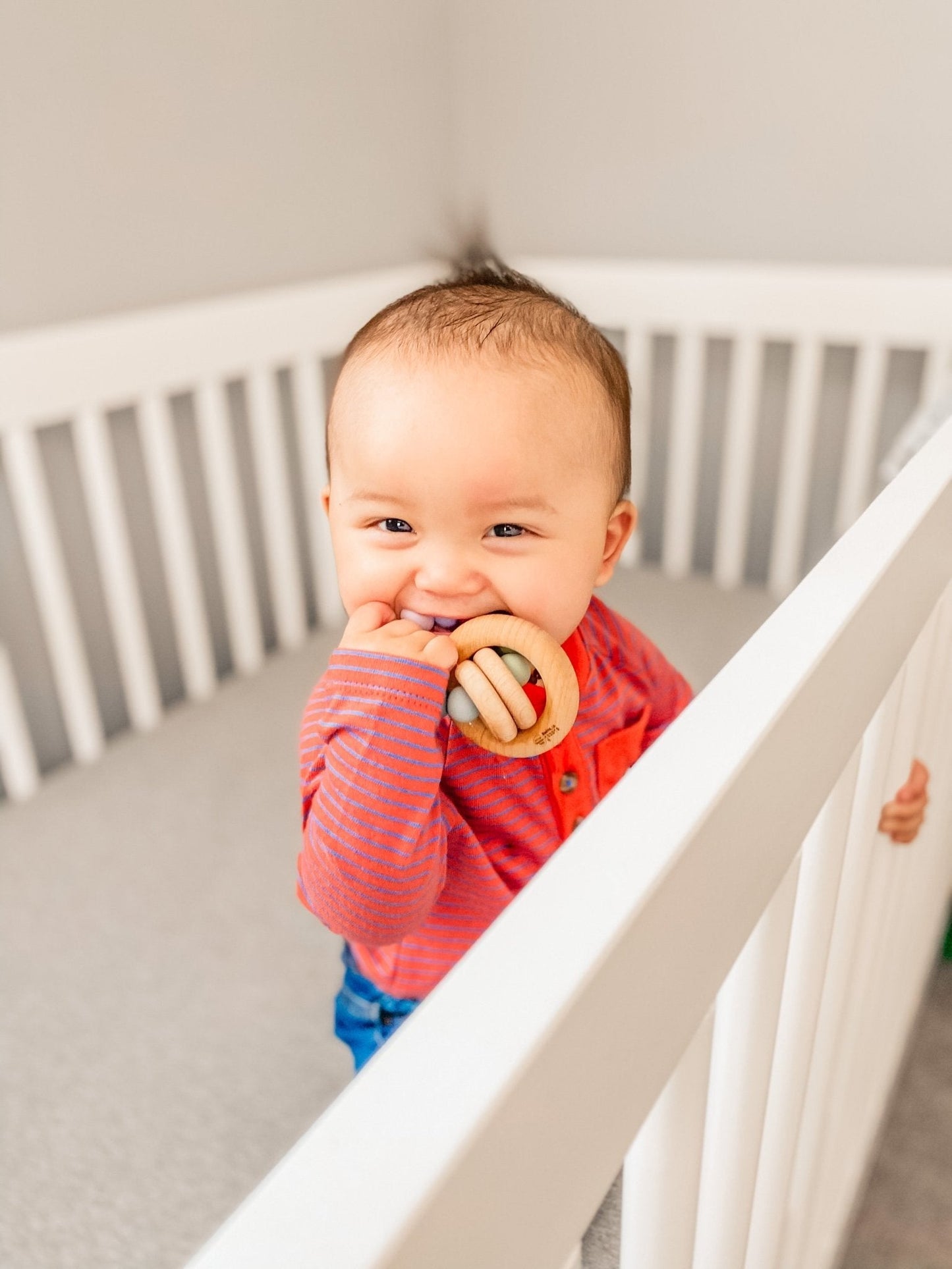 Saturn Ring Wooden Baby Teether Bannor Toys
