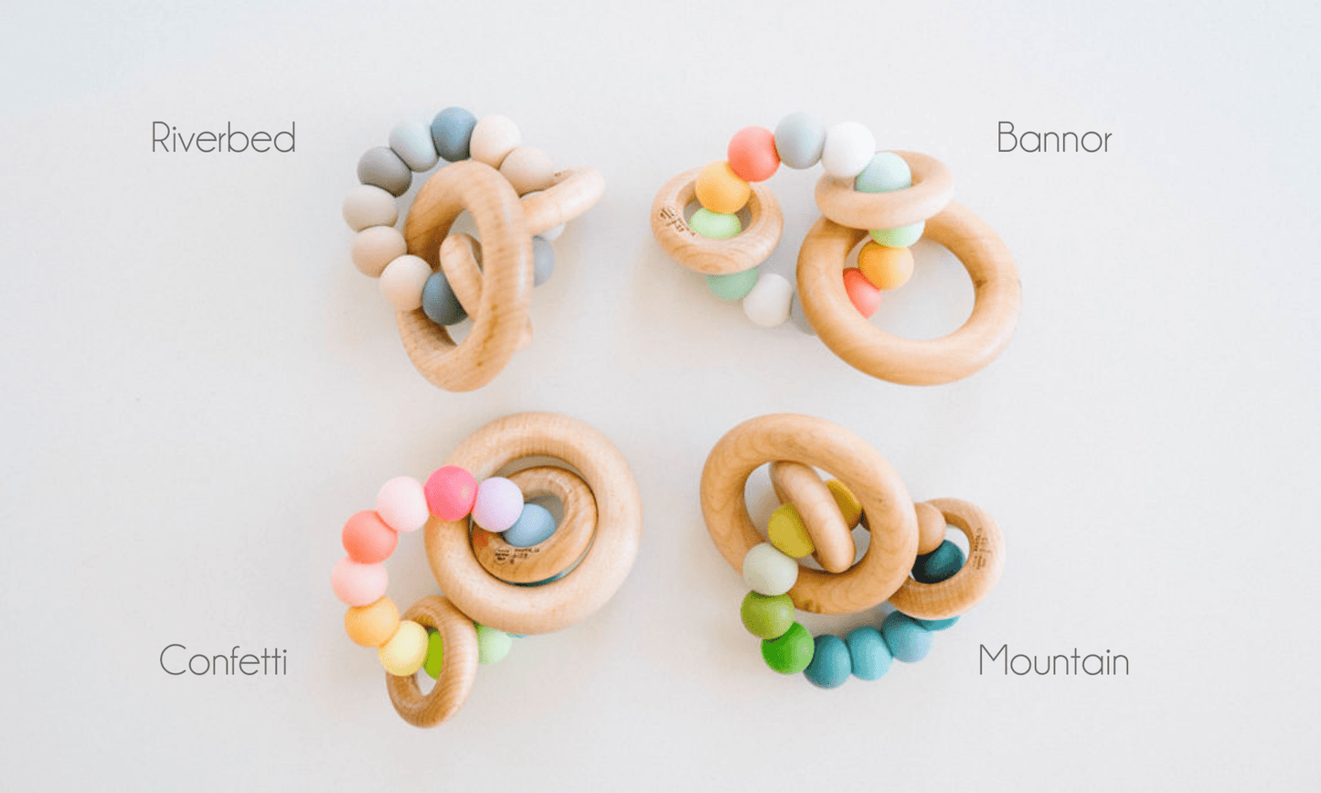 Saturn Ring Wooden Baby Teether Bannor Toys