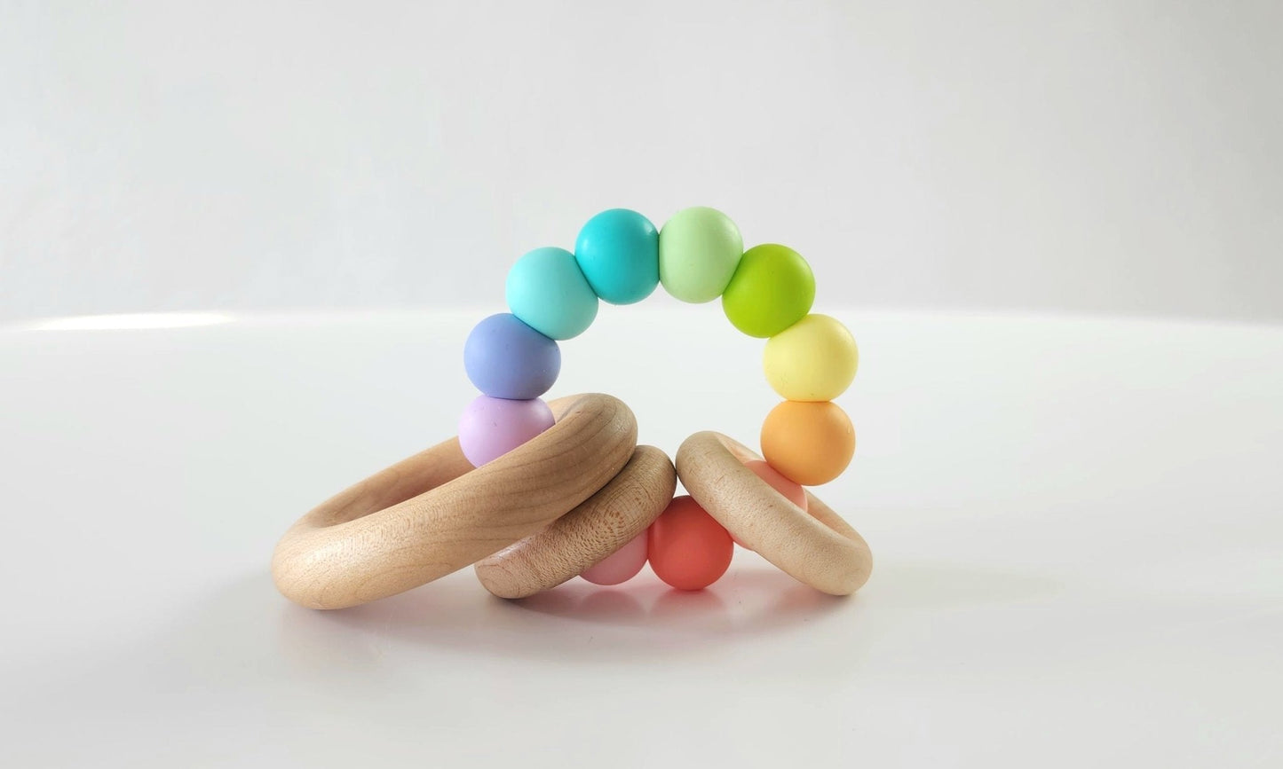 Saturn Ring Wooden Baby Teether Bannor Toys