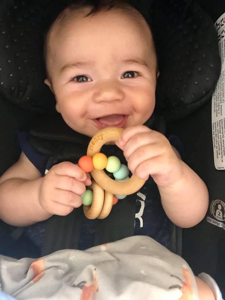 Saturn Ring Wooden Baby Teether Bannor Toys