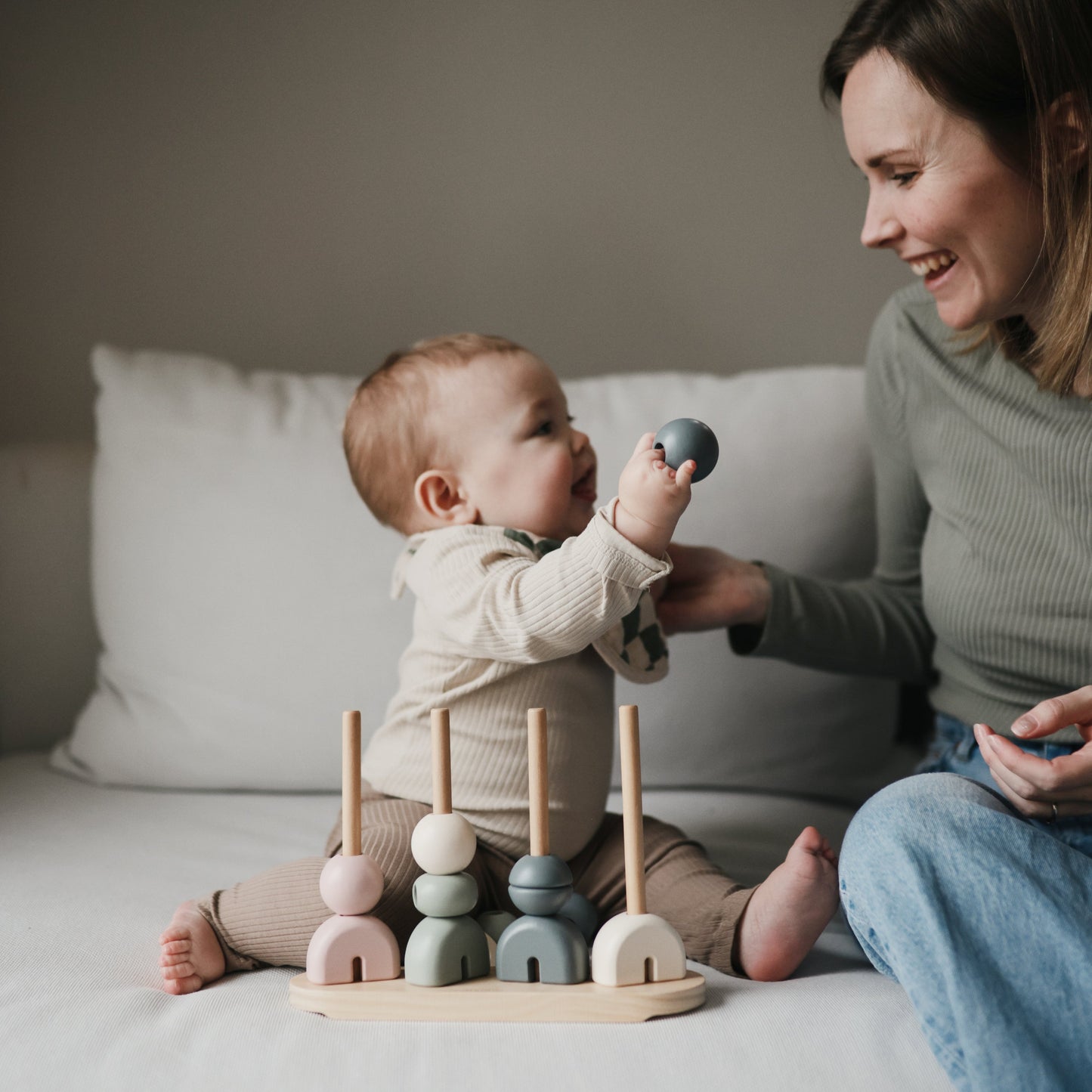 Wooden Multi-Shape Stacker