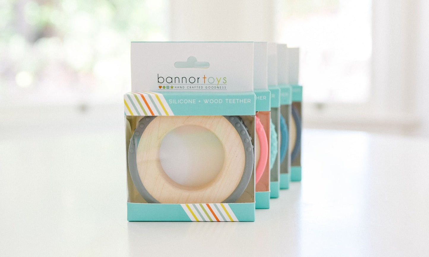 Silicone Wrapped Teether Bannor Toys