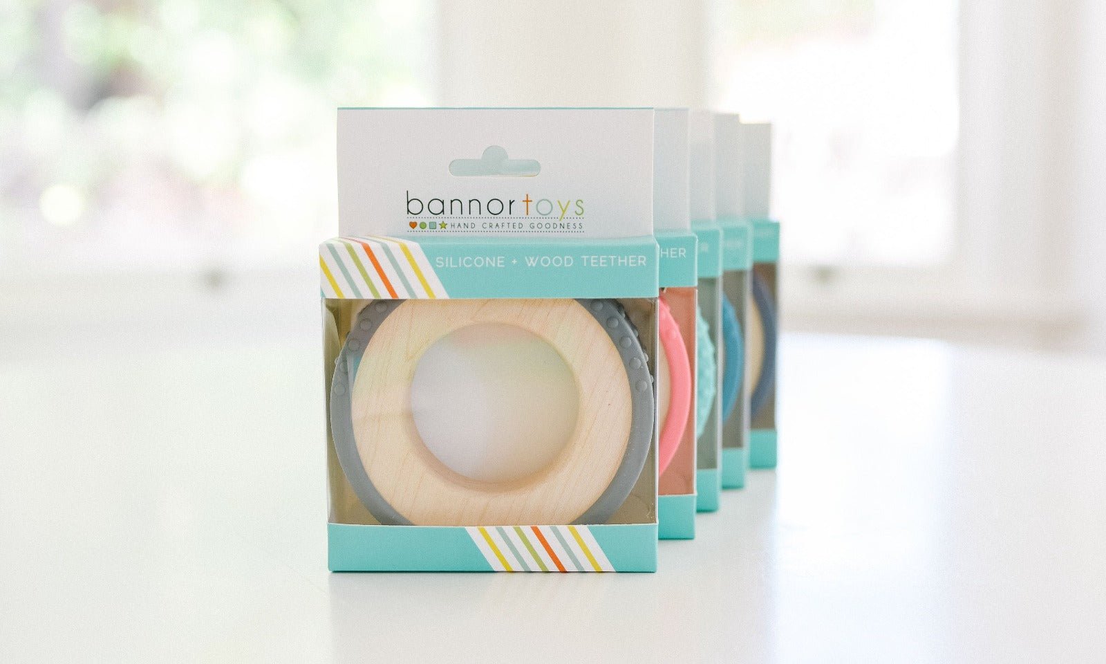 Silicone Wrapped Teether Bannor Toys